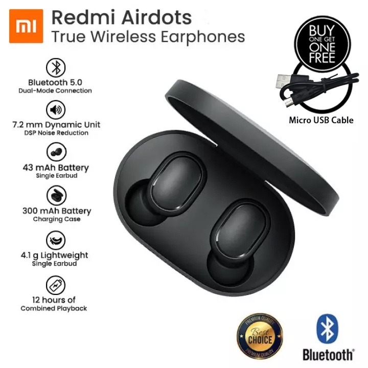 AURICULAR XIAOMI REDMI AIRDOTS 2 NEGRO