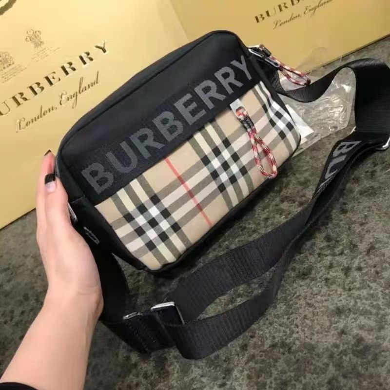 BURBERRY Nuevo Diseno Casual Bandolera De Cuero Bolso De Hombro Largo Embrague