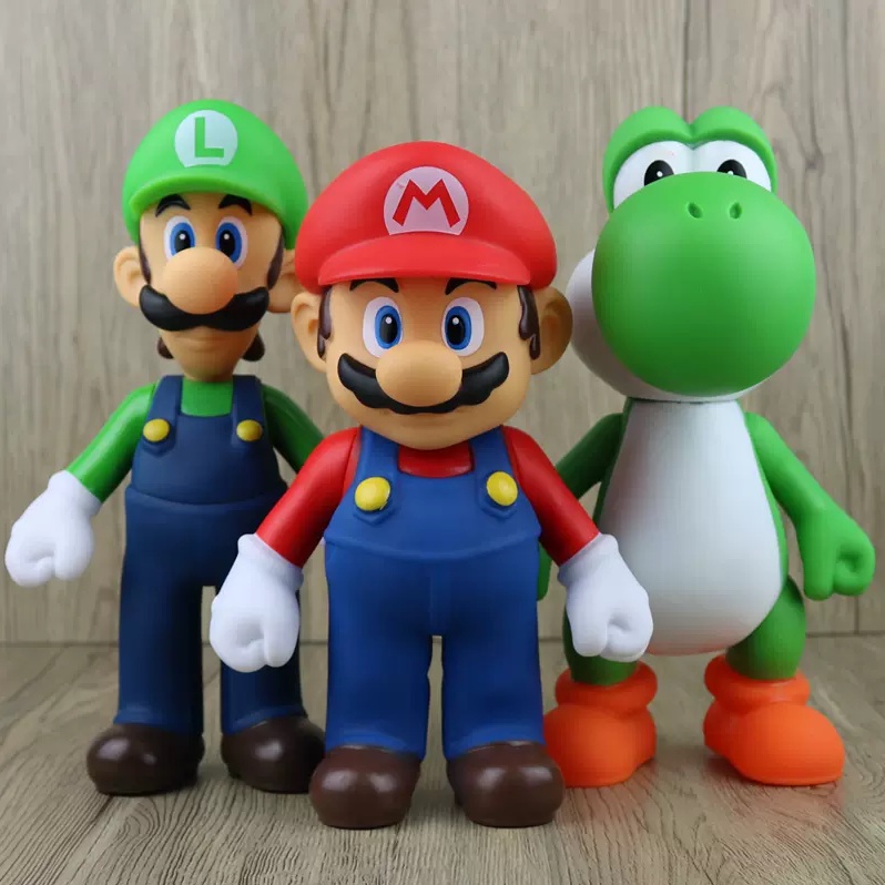 Figuras de acción de Super Mario Bros para niños, juguetes de PVC de  dibujos animados de