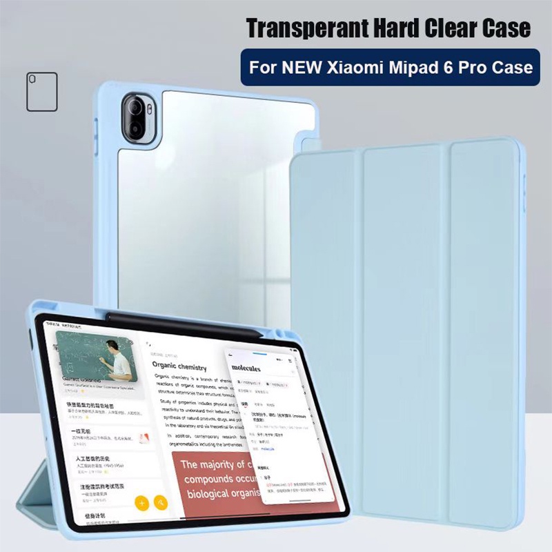 Funda Para Tablet Xiaomi Pad 5 pro Transparente Con Porta Lápices Para  Nuevo 6 11 Pulgadas 2021 2023 Con Auto Wake UP