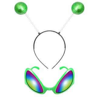Diadema de Alien - Diadema de peluche de monstruo alienígena de tres ojos  para niños y adultos, divertido y lindo accesorio de disfraz de alienígena
