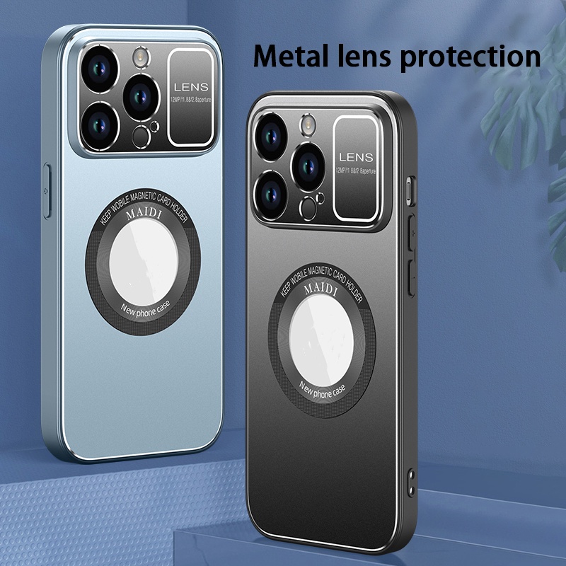 Funda Para iPhone 14 Plus 13 12 11 Pro Max Lens Protector Magnetic