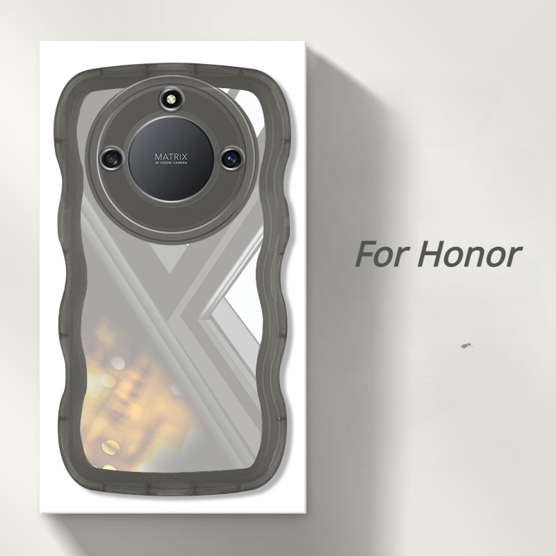 funda Honor 50 X7 X8 4G X9 5G 70 50 Lite X8 5G X6 5G Straight Edge 90 °  Puppet Bear Funda de teléfono móvil galvanoplacionado