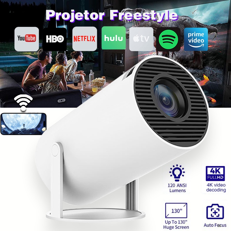 MINI Proyector Smart TV WIFI Portátil Cine En Casa YT200 Sync