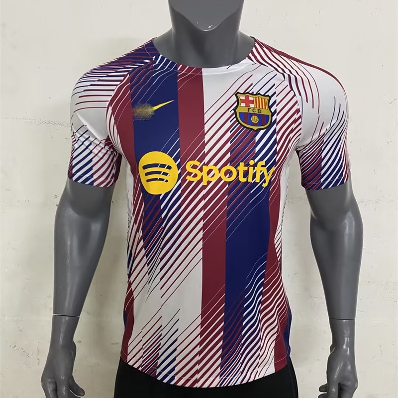 24 Barcelona Camiseta De Entrenamiento De Manga Corta F tbol Pre