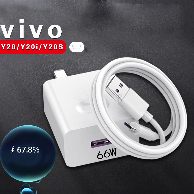 Cargador Rápido 66W Para VIVO Y11/Y12/Y15/Y17/Y71/Y67/Y66 Cable De