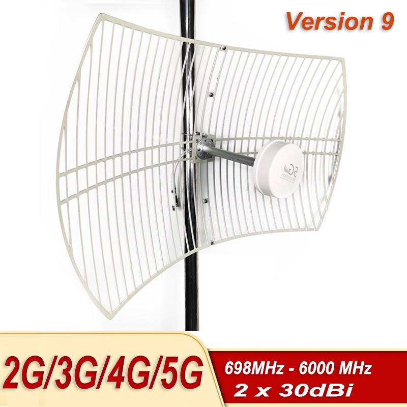 Antena omnidireccional 5G 4G LTE/Antena WiFi al aire libre de largo  alcance/4G LTE/antena ts9/antena de teléfono celular 698-3800MHz 12dBi para