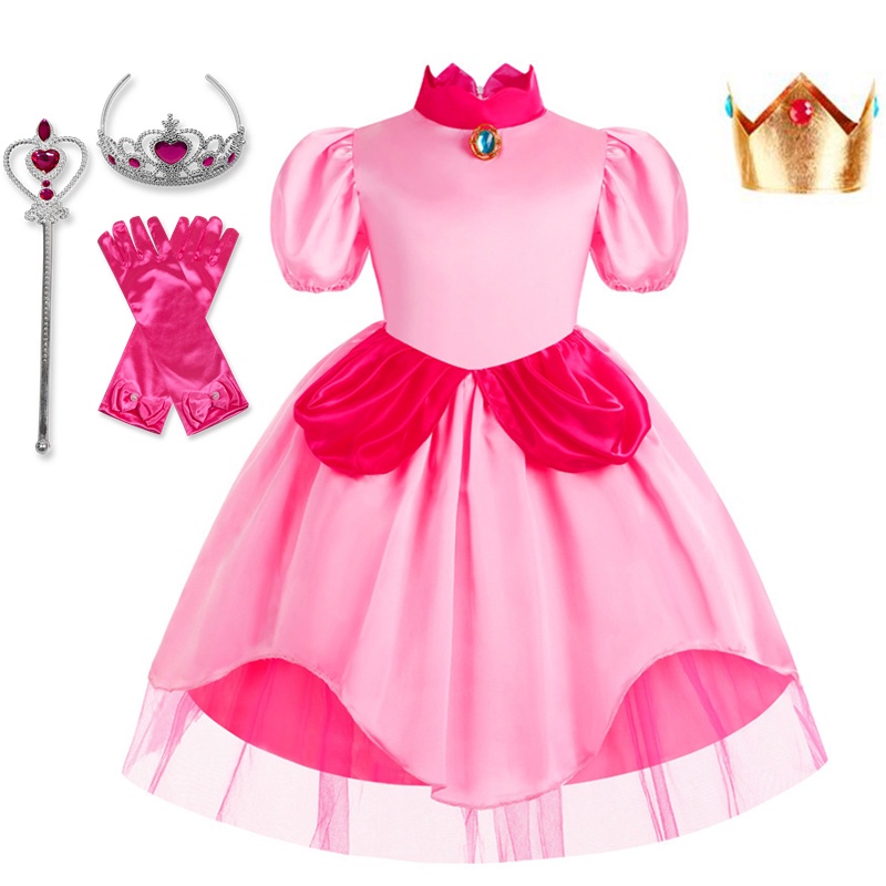 Costume Princesa Peach Vestido Princess Peach