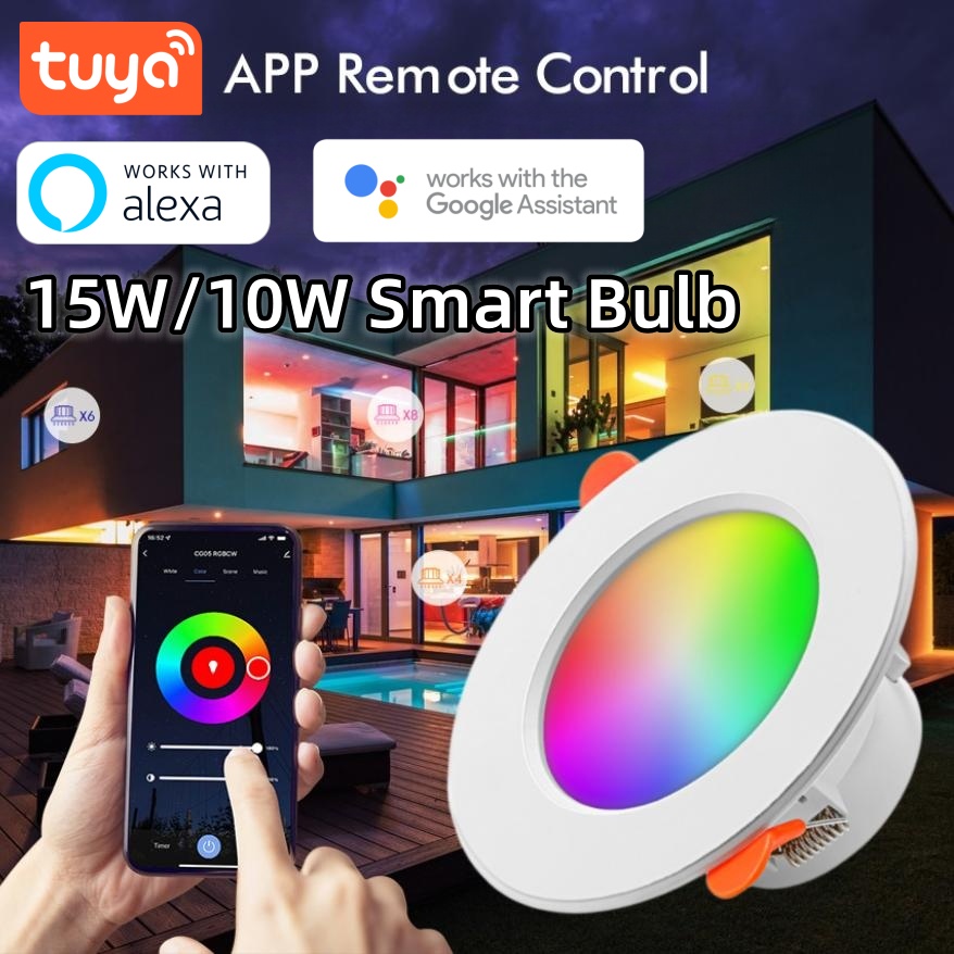 lampara led rgb smart inteligente wifi bluetooth alexa