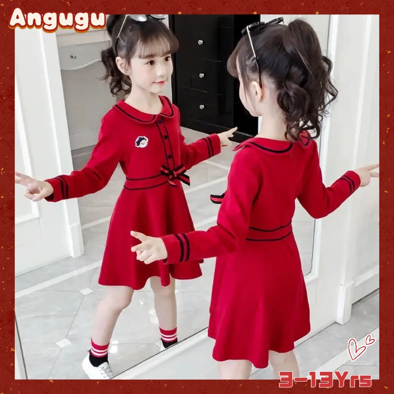 Angugu 2023 Nuevo Vestido De Manga Larga De Los Niños De La Moda