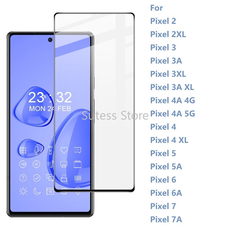 Cristal de cobertura completa para Google Pixel 7A, cristal