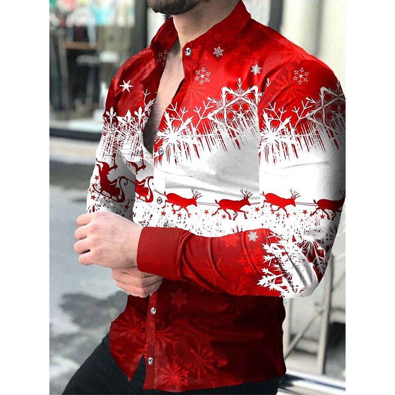 Camisa navideña hombre online