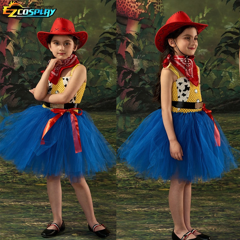 Jessie vestido de Buzz Lightyear para niñas, ropa de dibujos animados de  vaca para Halloween, fiesta de Toy Story, disfraz de Cosplay para niños -  AliExpress