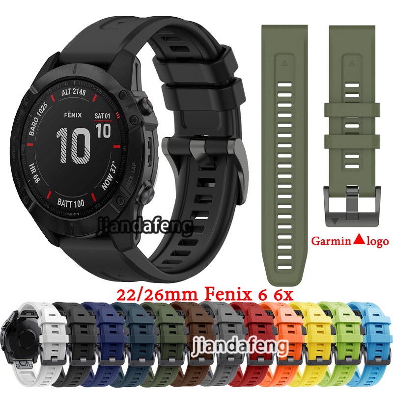 Correa De Silicona Deportiva QuickFit Para Garmin Fenix 6 6x Pro