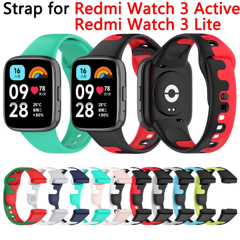 Redmi Watch 3 / 3 Active / 3 Lite Correa De Silicona Pulsera Reloj  Inteligente Reemplazo Protector De Pantalla Película
