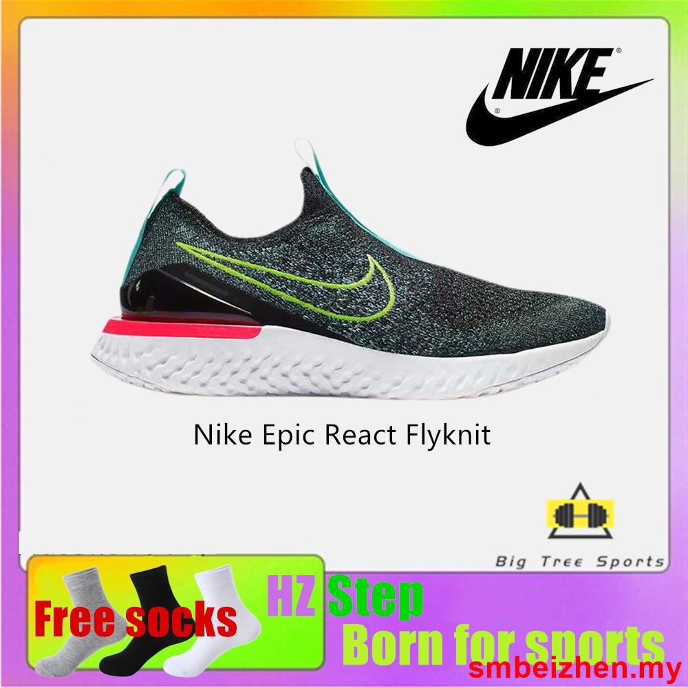 Nike epic react 2024 flyknit sin cordones