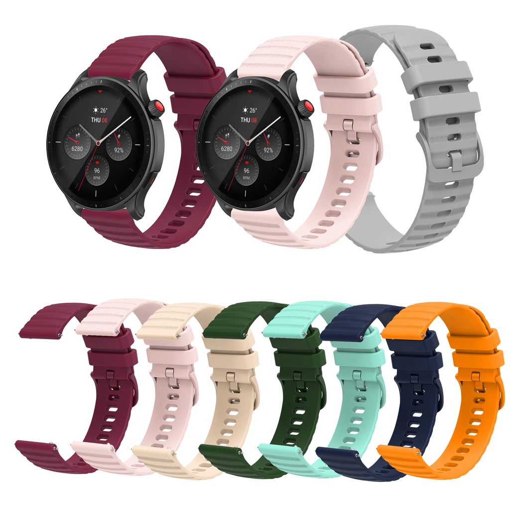 Correa de silicona para reloj Huami Amazfit GTR Mini, pulsera de 22mm y  20mm, GTR4 3 2