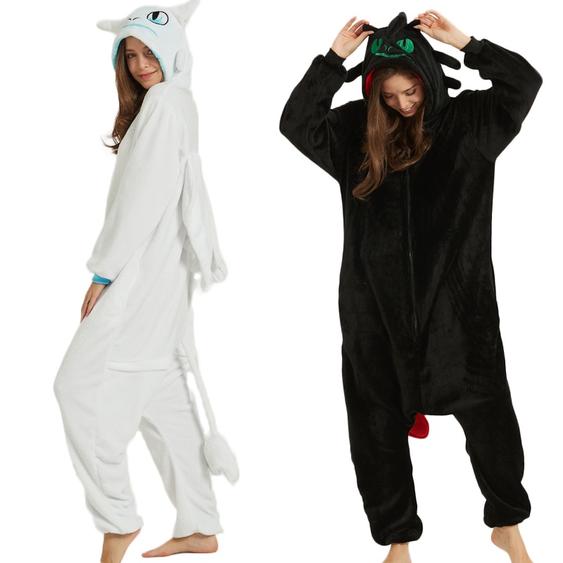 Como Entrenar A Tu Dragon Desdentado Anime Animal Onesie Cosplay Mujeres Ninos Noche Furia Franela Pijama Shopee Colombia