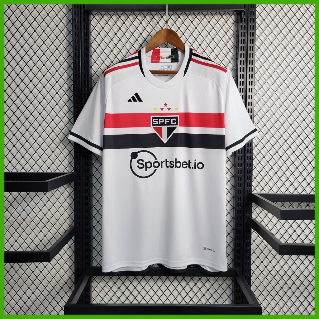 Nuevo 2023 2024 Camiseta de Futbol Sao Paulo Home Polera De Futbol Camisa Football Jersery Shopee Colombia