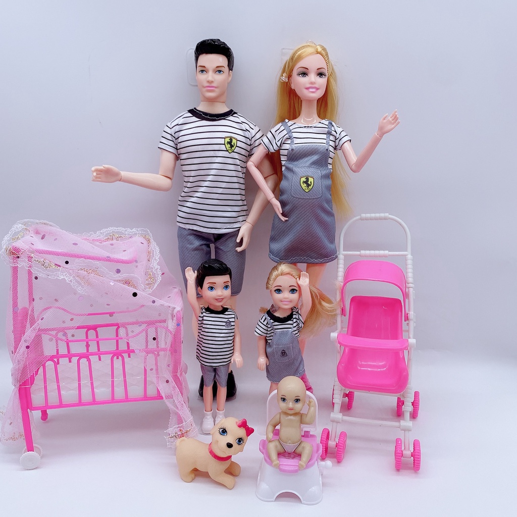 Munecas Ken Y Barbie De 30 Cm Embarazadas Con Vientres Grandes Familia De Seis Juegos Juguetes Para Ninas De Juego De Simulacion Shopee Colombia