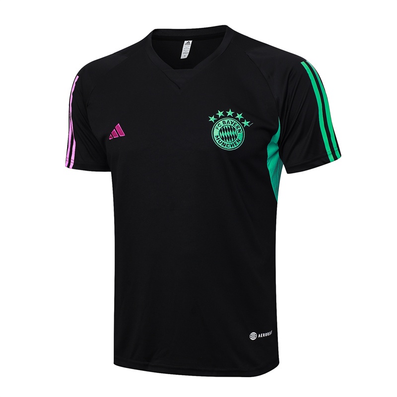 24 Bayern Munich Camiseta De Entrenamiento Negra De Manga Corta Talla Grande Deportiva De Futbol De Secado Rapido Shopee Colombia