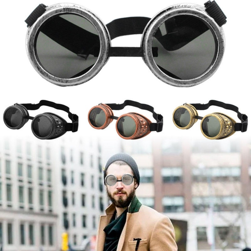 Gafas de sol punk clásicas para hombre - Gafas vintage de