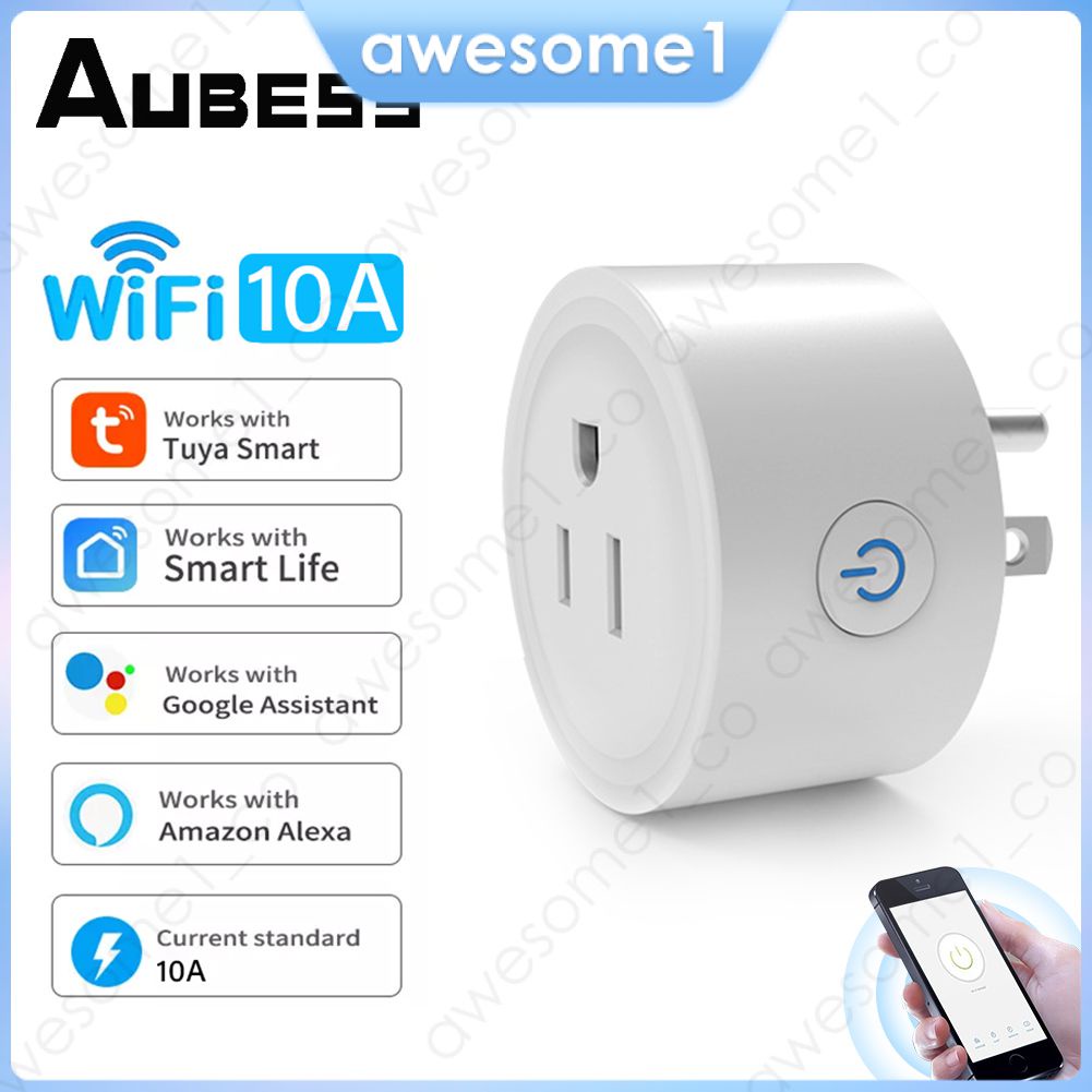 Enchufe inteligente con Wifi, toma de corriente de 16A/20A, AC100-240V,  Alexa, Google Home, Control por voz, aplicación Tuya Smart Life