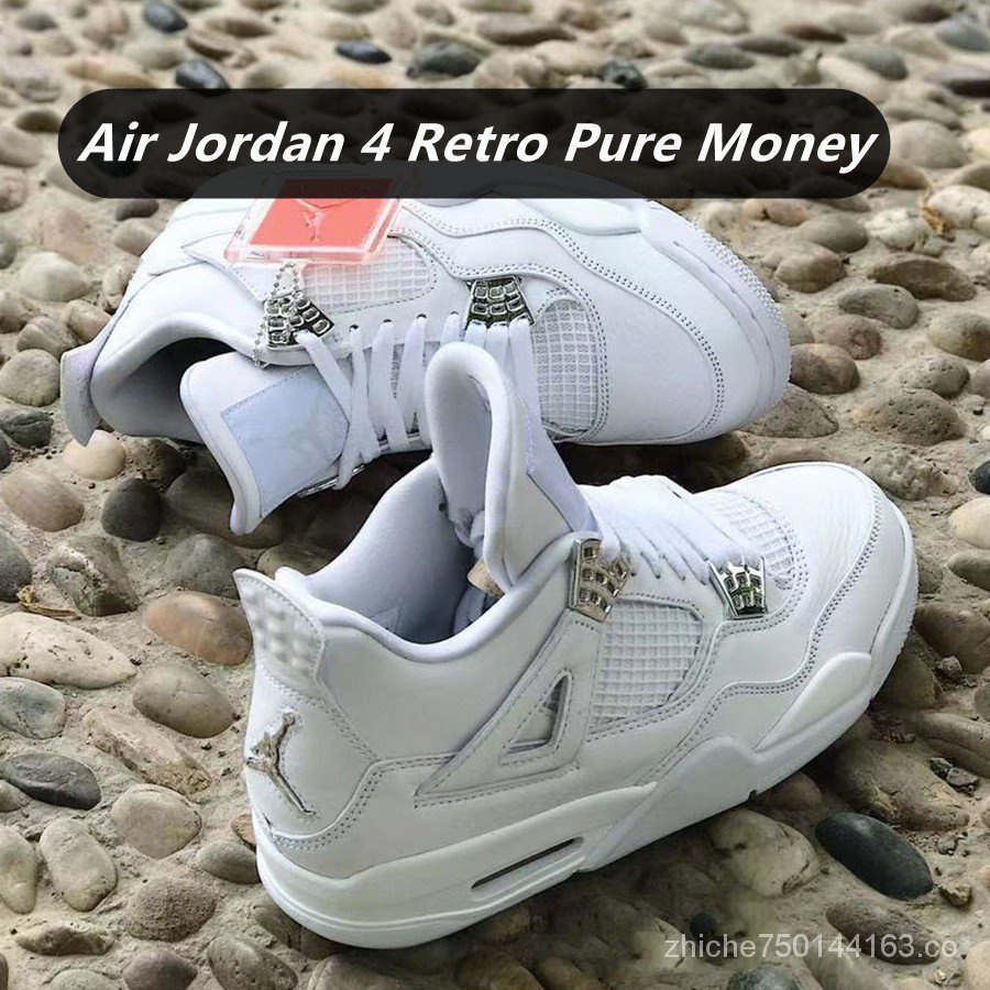 Nike Air Jordan 4 Zapatillas Retro Dinero Puro Tenis Al Aire Libre Para Hombre Y Mujer