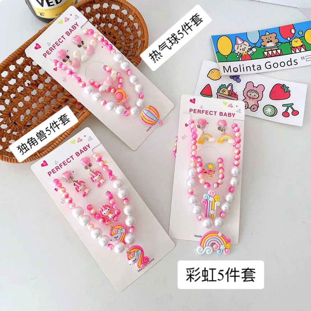 3 pulsera personalizada para niños Pulsera con nombre de unicornio