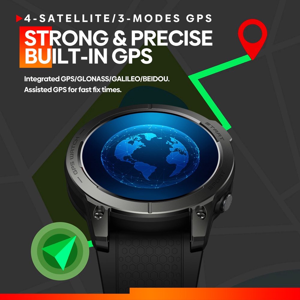 Zeblaze Stratos reloj inteligente para hombres al aire libre GPS