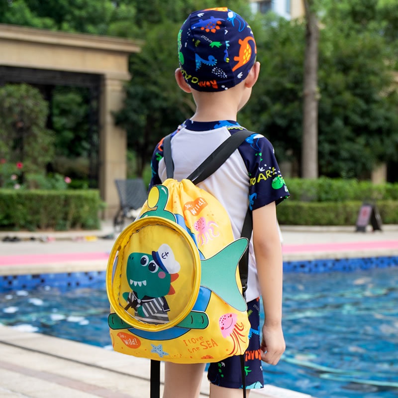 Mochila de natación impermeable para niños y niñas Mochila