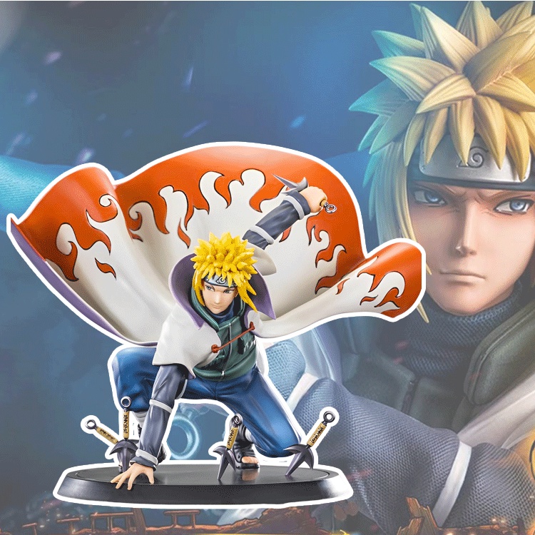 Figuras de Naruto de Pvc, estatuilla de Anime de Minato, norikaze