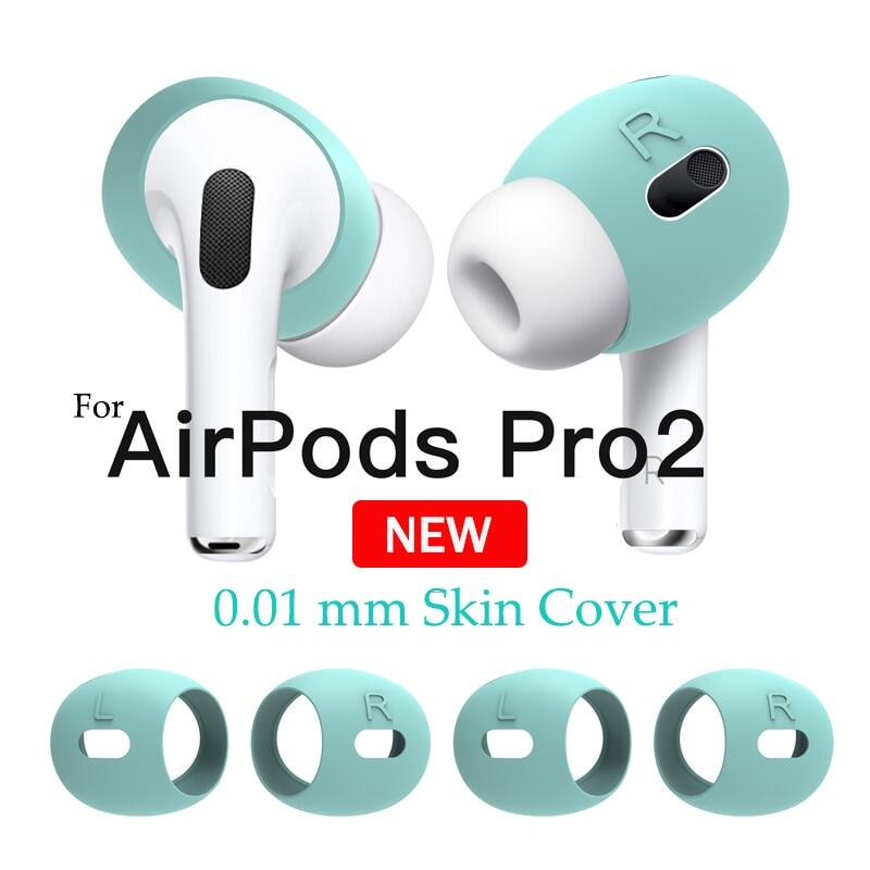 Almohadillas de silicona para auriculares Airpods Pro2, almohadillas para  auriculares inalámbricos con Bluetooth para iphone, 2