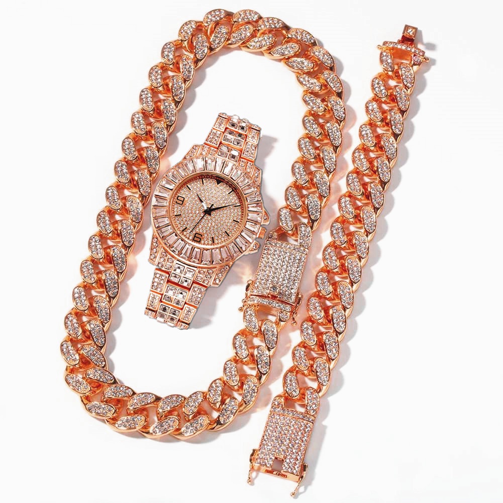 Collana Con Crtografia Hip-hop Alla Moda Con Catena Cubana Da 6 - Foto 5