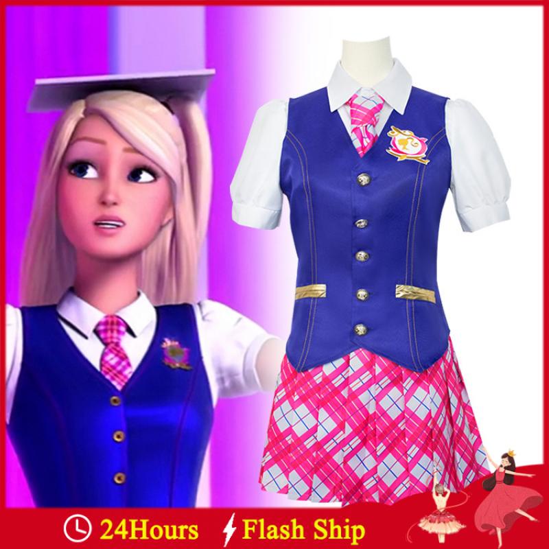 Traje de falda para mujer, uniforme de colegiala, disfraz de anime para  juego de roles (color rosa, tamaño: grande)