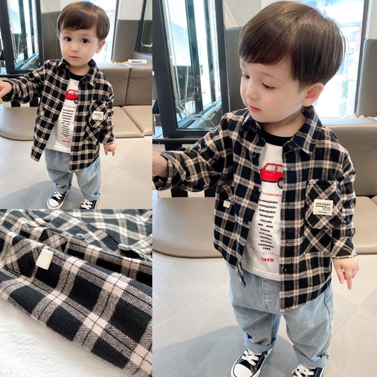 Camisa de cuadros para bebe online niña