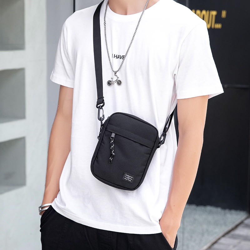 Bolsos pequeños para hombre Bolso colgante de un hombro Mochila