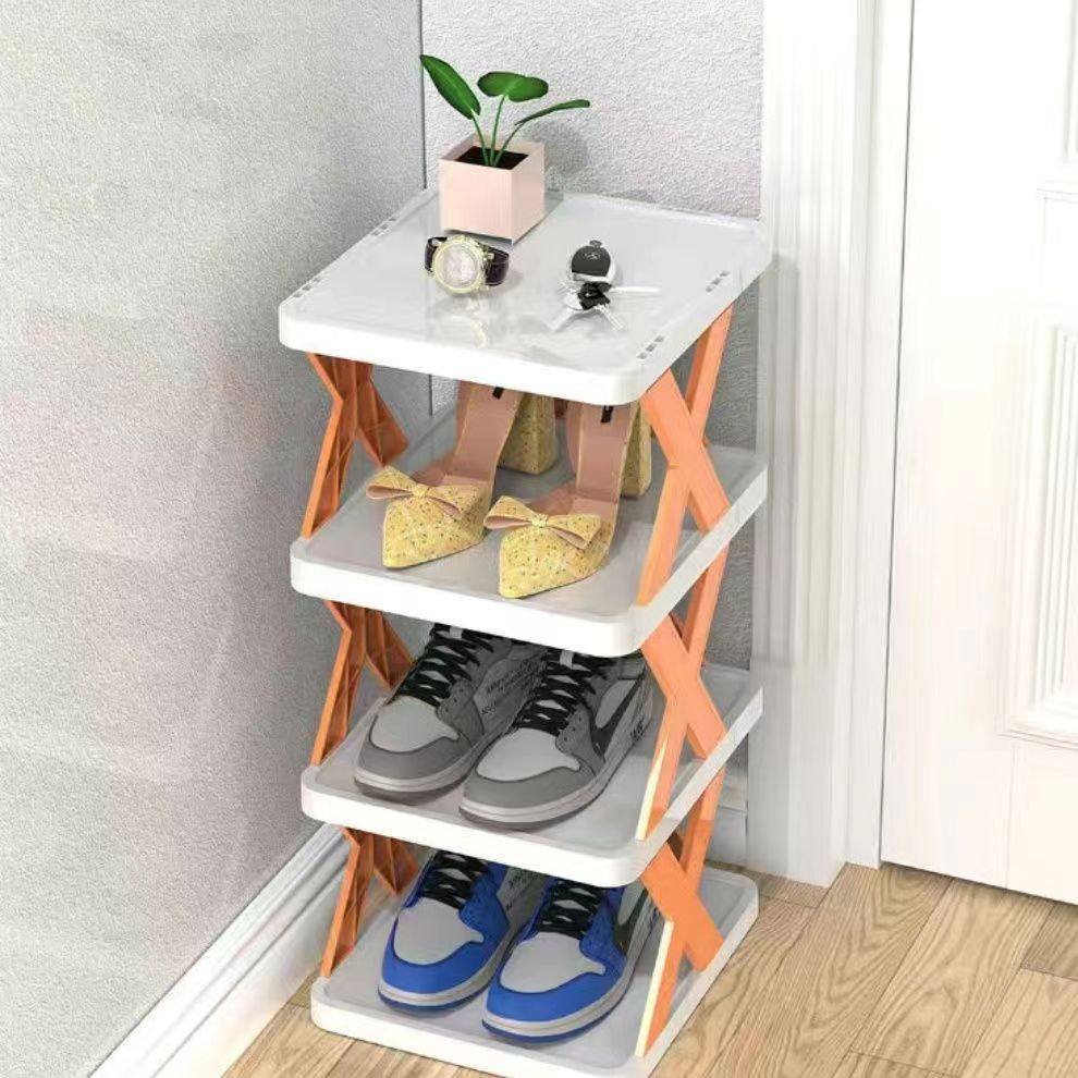 Zapatero organizador multicapa para pared, estante ajustable para