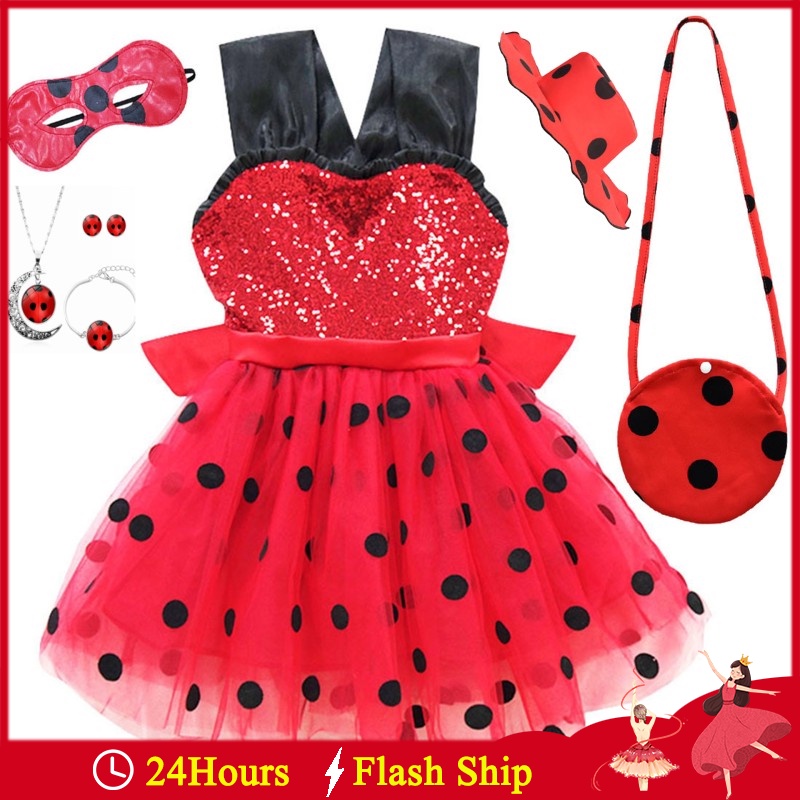 Vestido ladybug princesa hot sale