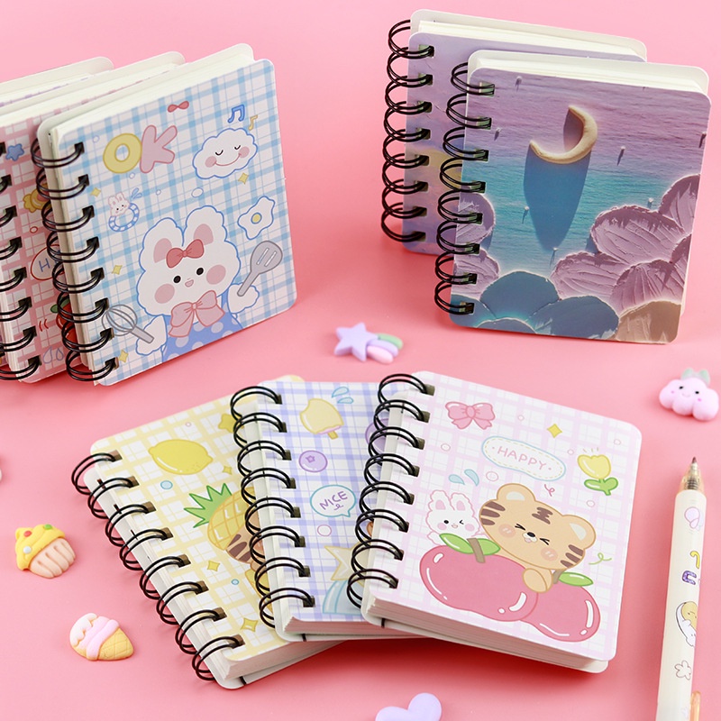  Cuaderno de diario kawaii, lindo cuaderno de bolsillo