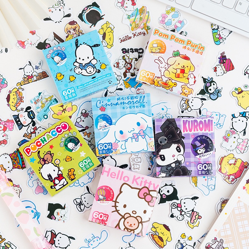 Pegatinas De Dibujos Animados Lindo Melodía Kuromi Manual Pegatinas ...