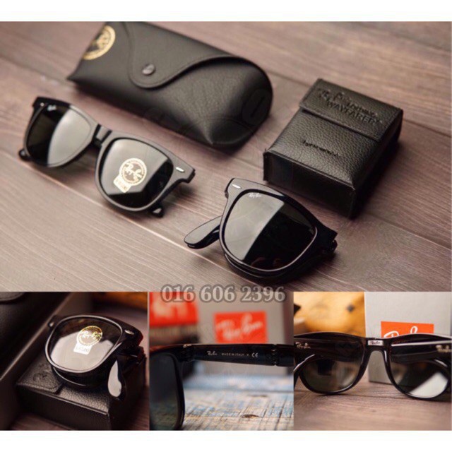 Rayban Wayfarer Gafas De Sol Plegables Italia Piloto Ferrari Ray