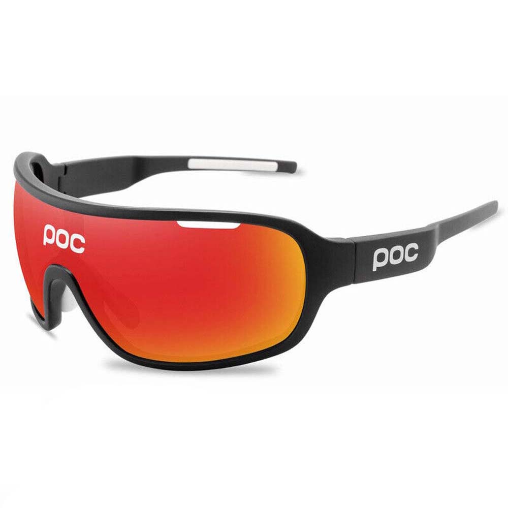 Gafas ciclismo moto auto rojo hombre mujer lentes sol carretera