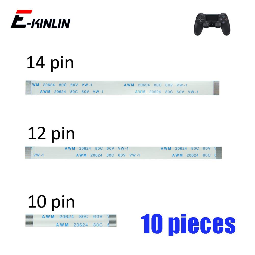 6 unids para Sony PS4 controlador 12 pin 14 pin placa de carga Flex Cable  10 Pin Touch Pad Flex Ribbon Cable