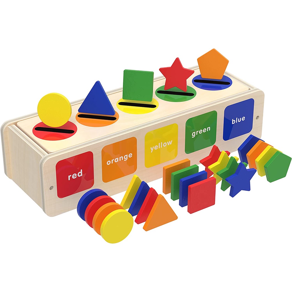 Juguetes Montessori De Madera Para Clasificar Y Apilar – 16 Piezas, Regalo Educativo Para Niños 1-3 Años
