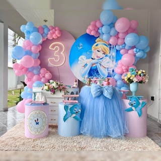  HTRY 5 globos de papel de aluminio de princesa de Disney para  cumpleaños, baby shower, decoración de fiesta temática de princesas :  Juguetes y Juegos
