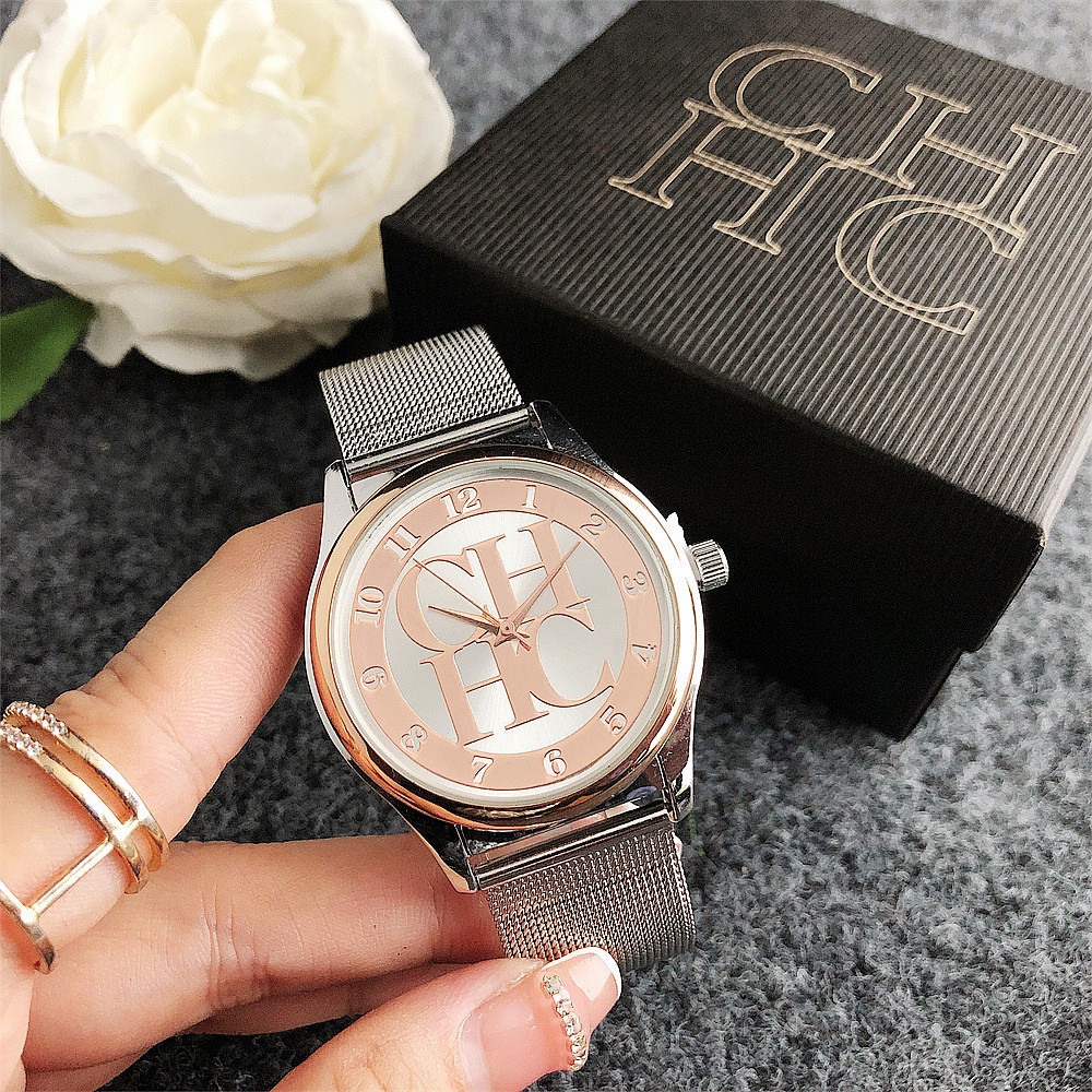 2023 Reloj De Mujer De La Marca Famosa Moda Impermeable Diamante Carolina Herrera Cuarzo Shopee Colombia