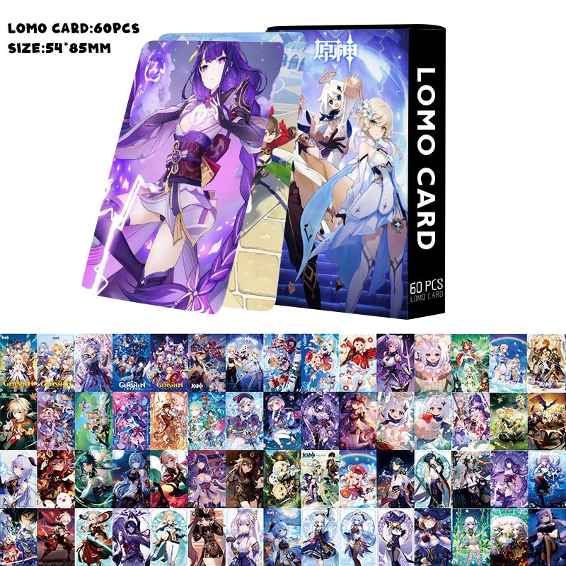 Cartes Postales Genshin Impact - Lot De 30 Cartes LOMO 15x10 Cm - Cadeau Pour Fans D'Anime Et De Manga - 2