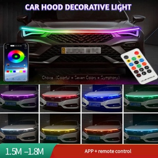 Tira de luz LED para capó de coche, iluminación de decoración Exterior,  impermeable, faros decorativos, lámpara