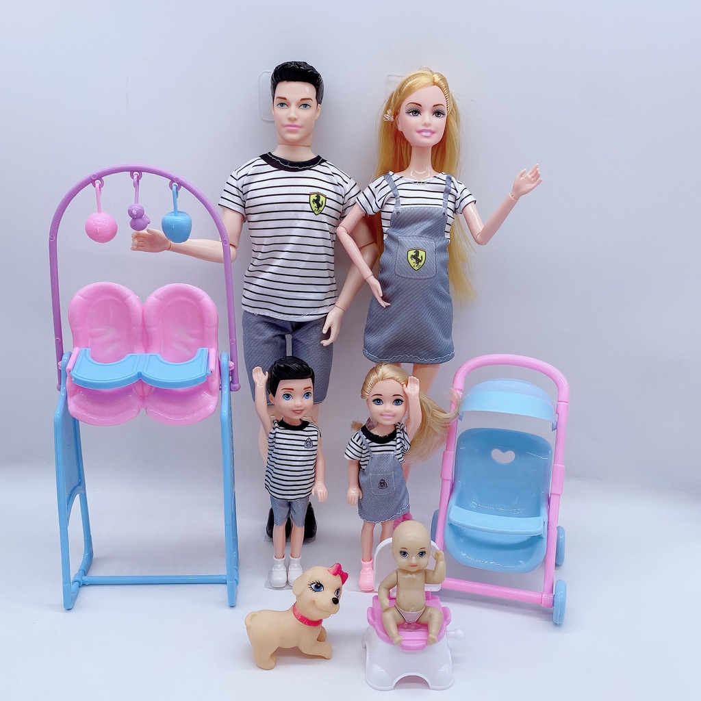 Munecas Ken Y Barbie De 30 Cm Embarazadas Con Vientres Grandes Familia De Seis Juegos Juguetes Para Ninas De Juego De Simulacion Shopee Colombia